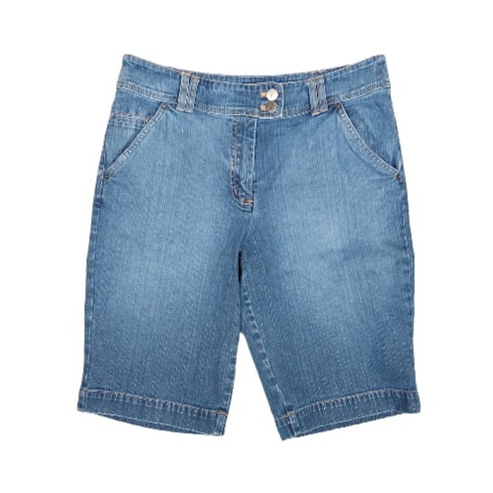 💖💖NEW YORK & CO. KNEE LENGTH DENIM SHORTS (8)